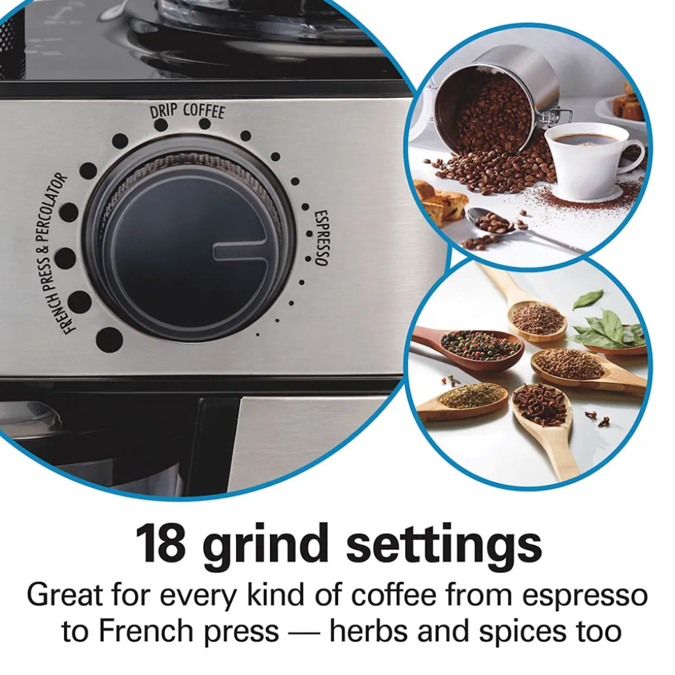 2-14 Cup Burr Coffee Grinder with 18 Grind Settings