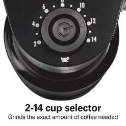2-14 Cup Burr Coffee Grinder with 18 Grind Settings