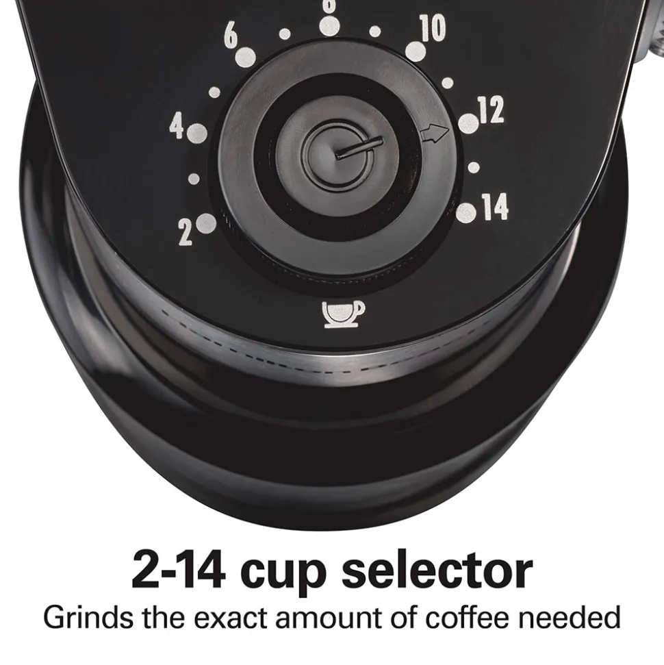 2-14 Cup Burr Coffee Grinder with 18 Grind Settings