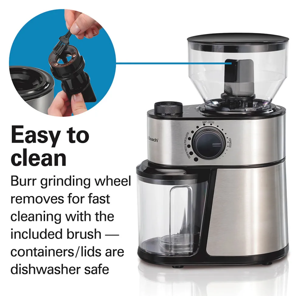 2-14 Cup Burr Coffee Grinder with 18 Grind Settings