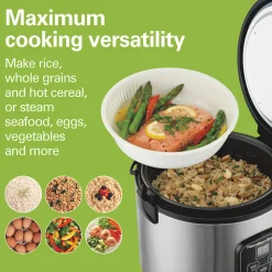 8 Cup Capacity (Cooked) Rice Cooker & Food Steamer