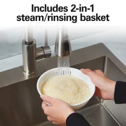 8 Cup Capacity (Cooked) Rice Cooker & Food Steamer