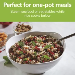 8 Cup Capacity (Cooked) Rice Cooker & Food Steamer