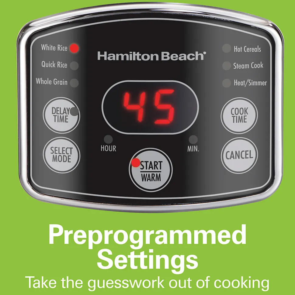 2-14 Cup Capacity (Cooked) Rice/Hot Cereal Cooker