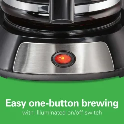 12 Cup Coffee Maker with Stainless Steel Accents