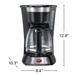 12 Cup Coffee Maker with Stainless Steel Accents