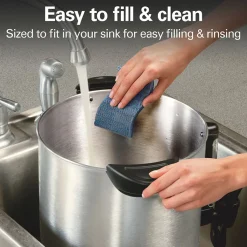 40 Cup Coffee Urn, Black & Stainless