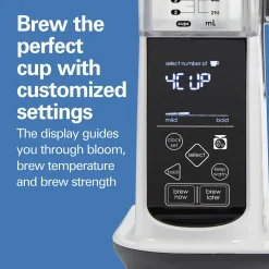 8 Cup Convenient Craft™ Automatic or Manual Pour-Over Coffee Brewer, White