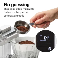 8 Cup Convenient Craft™ Automatic or Manual Pour-Over Coffee Brewer, White