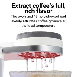 8 Cup Convenient Craft™ Automatic or Manual Pour-Over Coffee Brewer, White