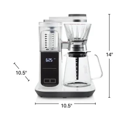 8 Cup Convenient Craft™ Automatic or Manual Pour-Over Coffee Brewer, White