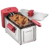 8 Cup Deep Fryer, Red