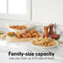 8 Cup Deep Fryer, Red