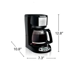 12 Cup Programmable Coffee Maker with 3 Settings