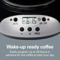 12 Cup Programmable Coffee Maker for Cone Filters