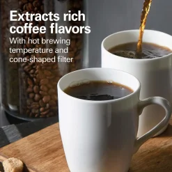 12 Cup Programmable Coffee Maker for Cone Filters