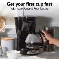12 Cup Programmable Coffee Maker for Cone Filters