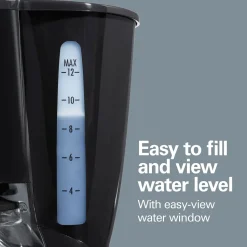 12 Cup Programmable Coffee Maker for Cone Filters