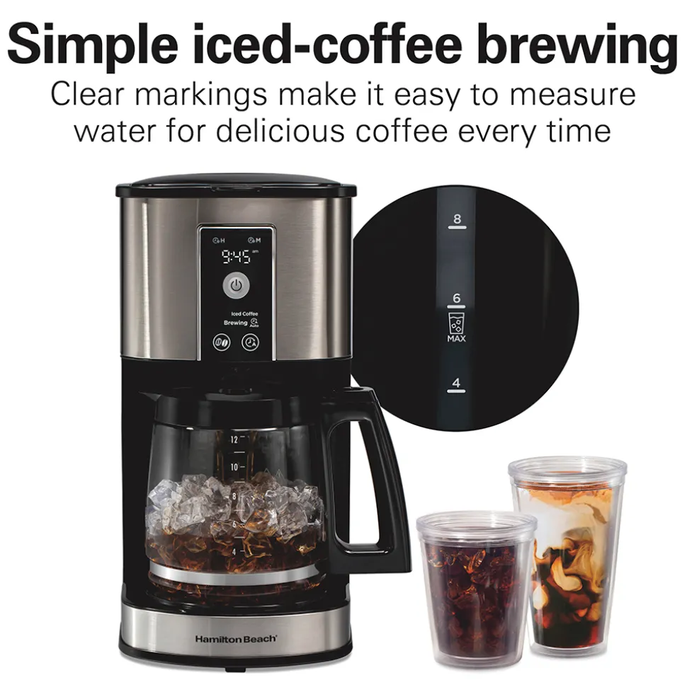 12 Cup Programmable Hot & Iced Coffee Maker