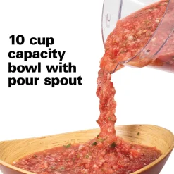 10 Cup Spiralizing Food Processor, Silver