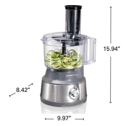 10 Cup Spiralizing Food Processor, Silver