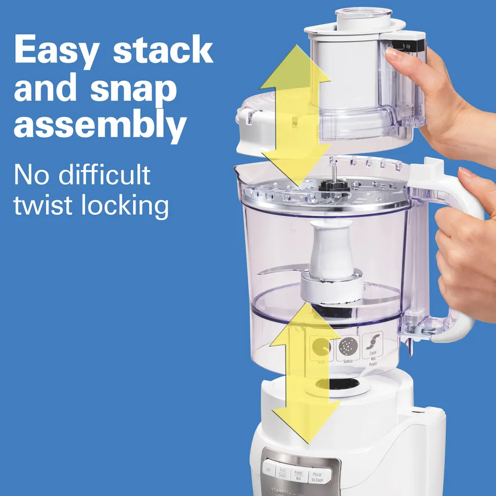 12 Cup Stack & Snap™ Food Processor