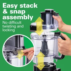 12 Cup Stack & Snap™ Food Processor