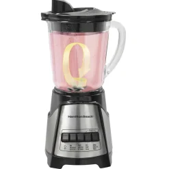 12 Function Blender & Chopper with Mess-free 40oz Glass Jar, 700W Black & Stainless