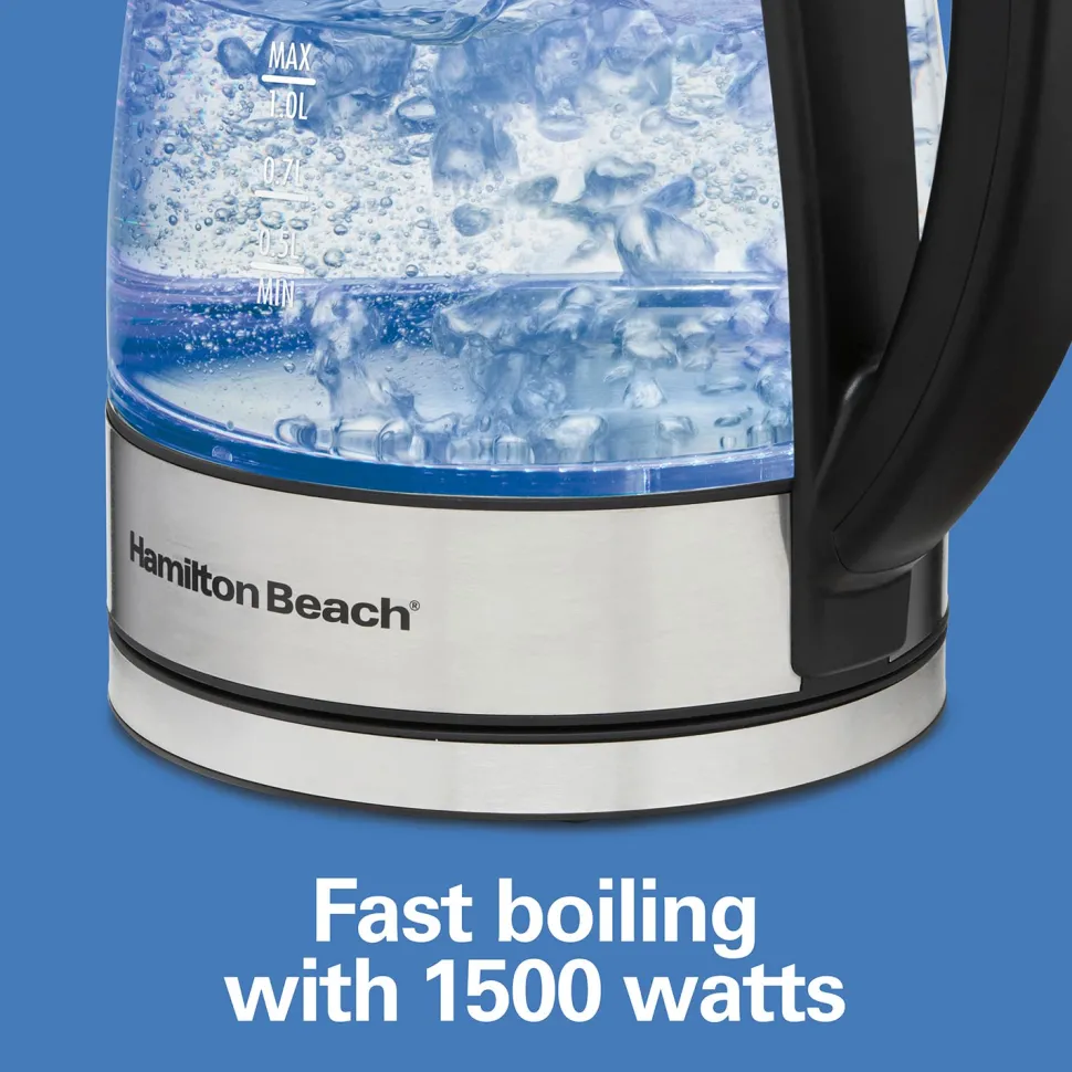 1.7 Liter Variable Temperature Glass Kettle