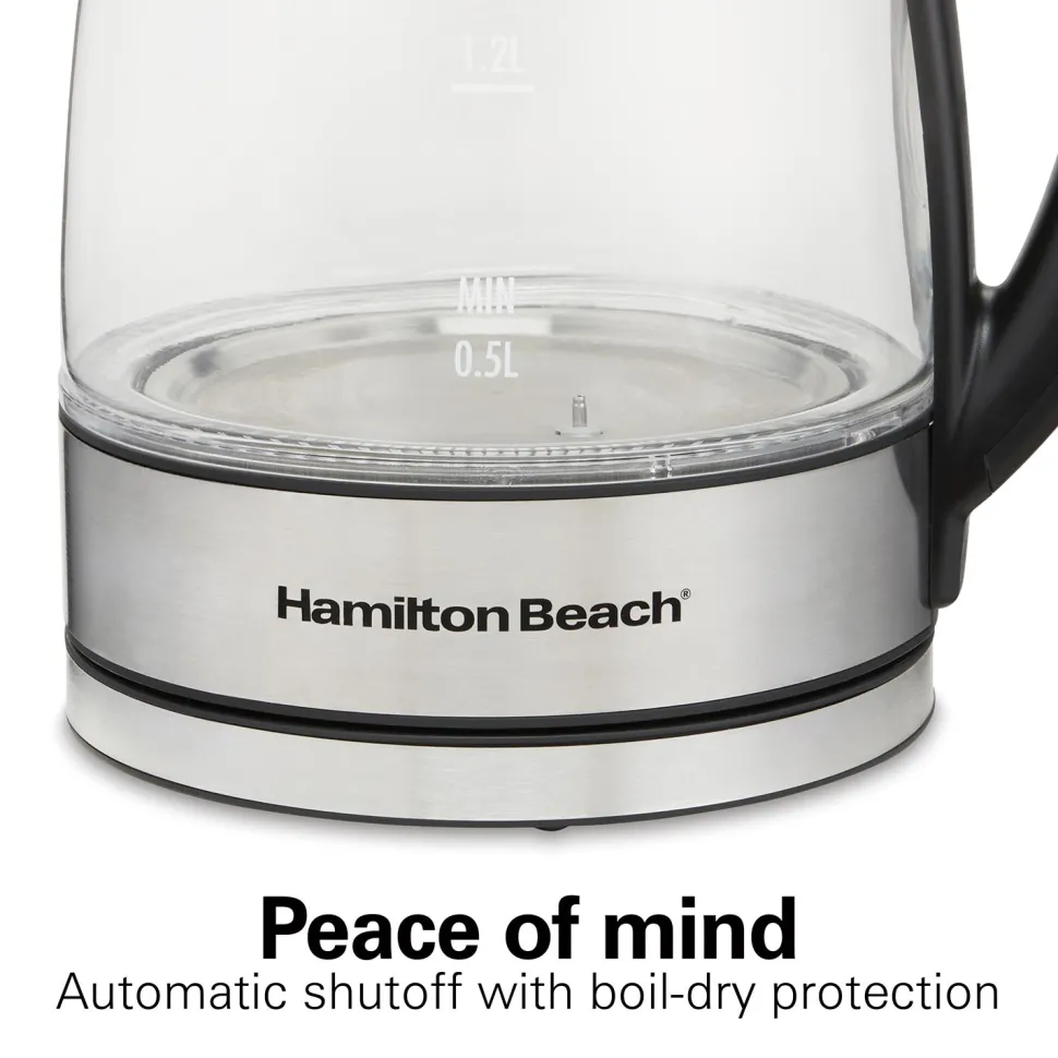 1.7 Liter Variable Temperature Glass Kettle