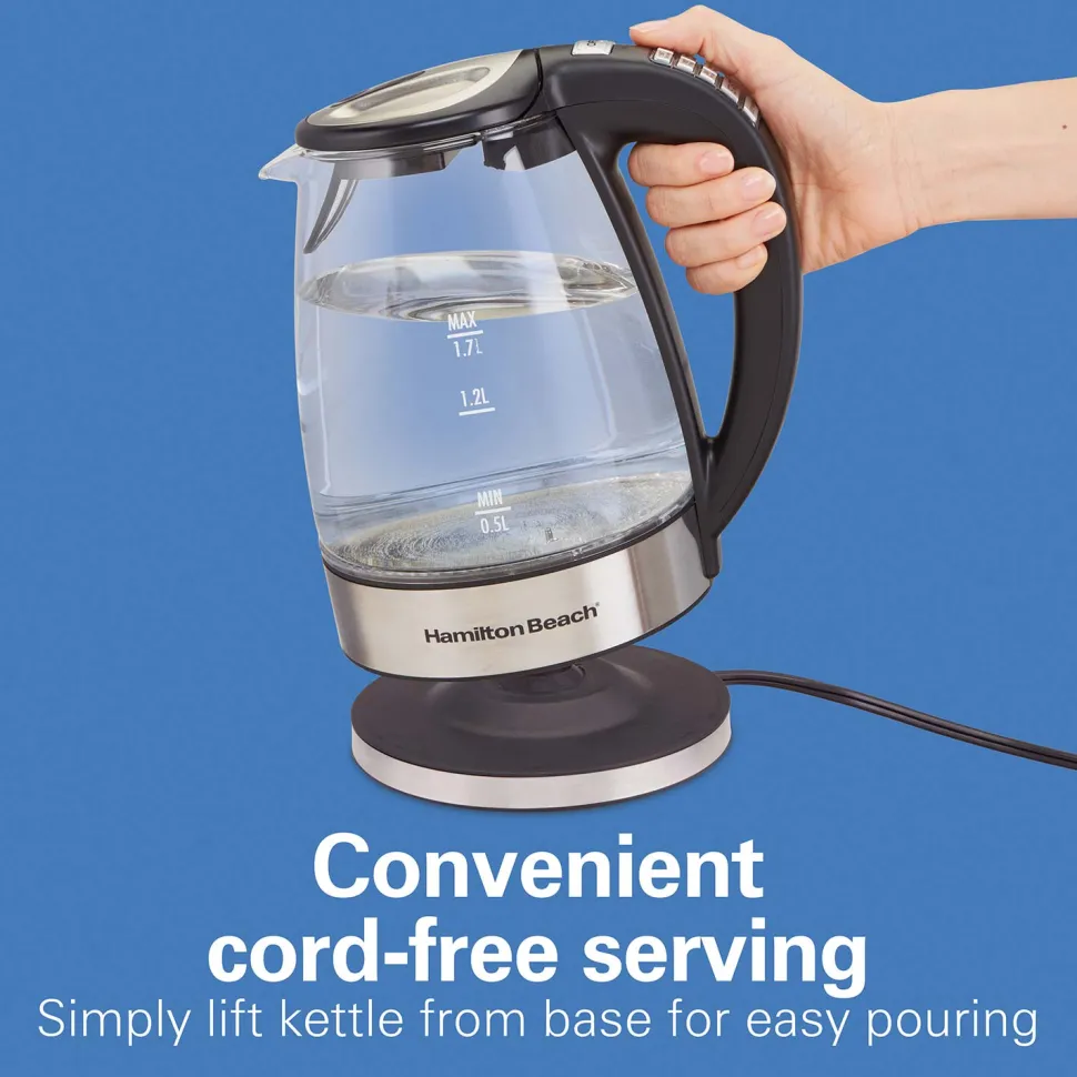 1.7 Liter Variable Temperature Glass Kettle