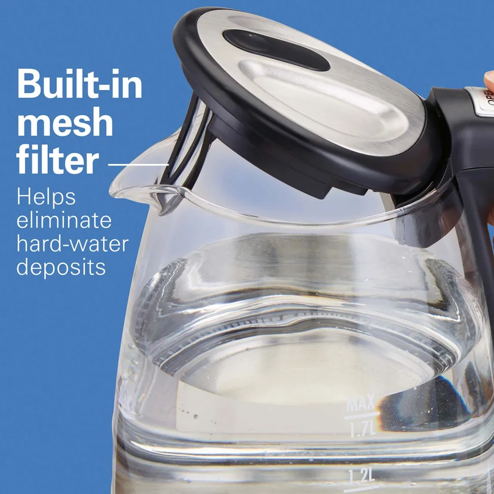 1.7 Liter Variable Temperature Glass Kettle