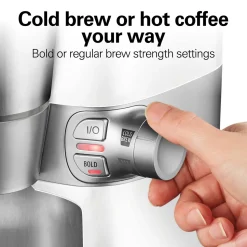 16 Oz. Convenient Craft Rapid Cold Brew and Hot Coffee Maker, White