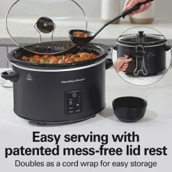 5 Quart Easy Serve Programmable Slow Cooker