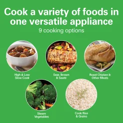 6 Quart 9-in-1 Multi-Cooker/Rice Cooker