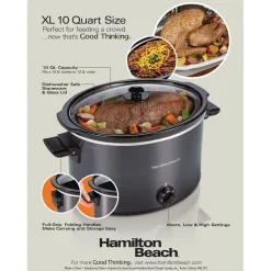 10 Quart Oval Slow Cooker