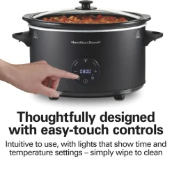 6 Quart Programmable Defrost Slow Cooker