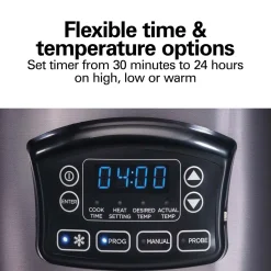 6 Quart Programmable Defrost Slow Cooker