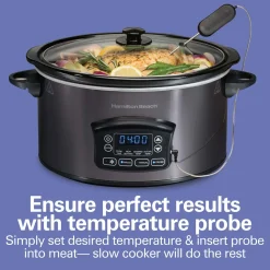 6 Quart Programmable Defrost Slow Cooker