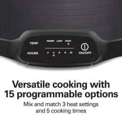 7 Quart Programmable Stay or Go® Slow Cooker