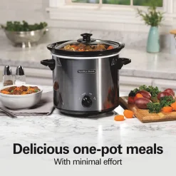 4 Quart Round Slow Cooker