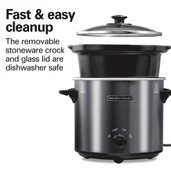 4 Quart Round Slow Cooker