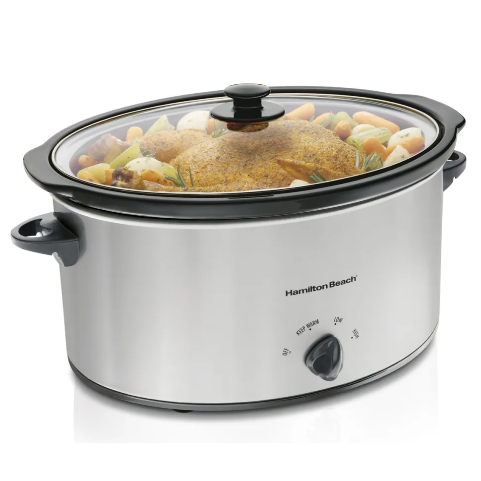 6 Quart Slow Cooker Chrome