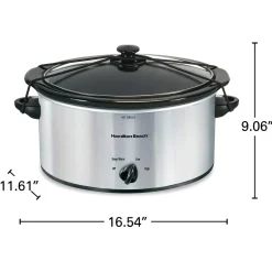 6 Quart Slow Cooker Chrome