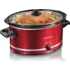 8 Quart Slow Cooker, Red