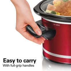 8 Quart Slow Cooker, Red