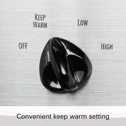 5 Quart Slow Cooker, Silver