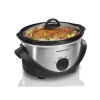 4 Quart Slow Cooker, Silver