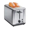2 Slice Brushed Toaster with Extra-Wide Slots Stainless Steel
