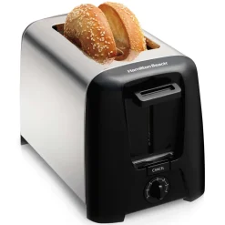2 Slice Metal Toaster, Black